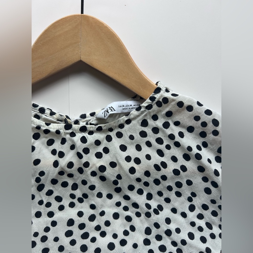 ZARA Black White Polka Dot Print
DRESS Midi bloggers favourite  Patterned viral - Picture 9 of 12